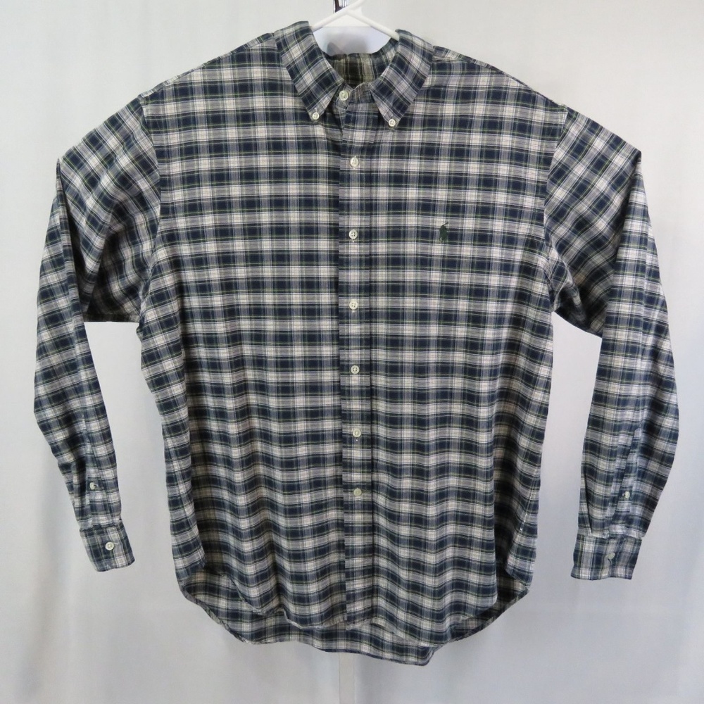 Ralph Lauren Men's Casual Button Down Shirt Blue